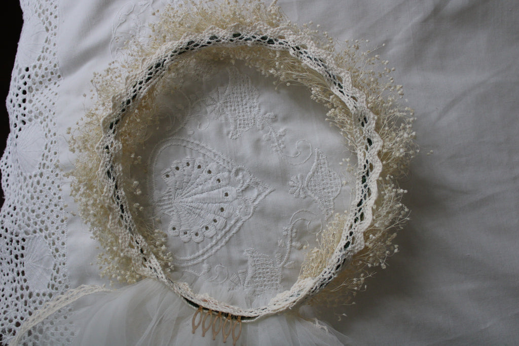 Flower crown veil