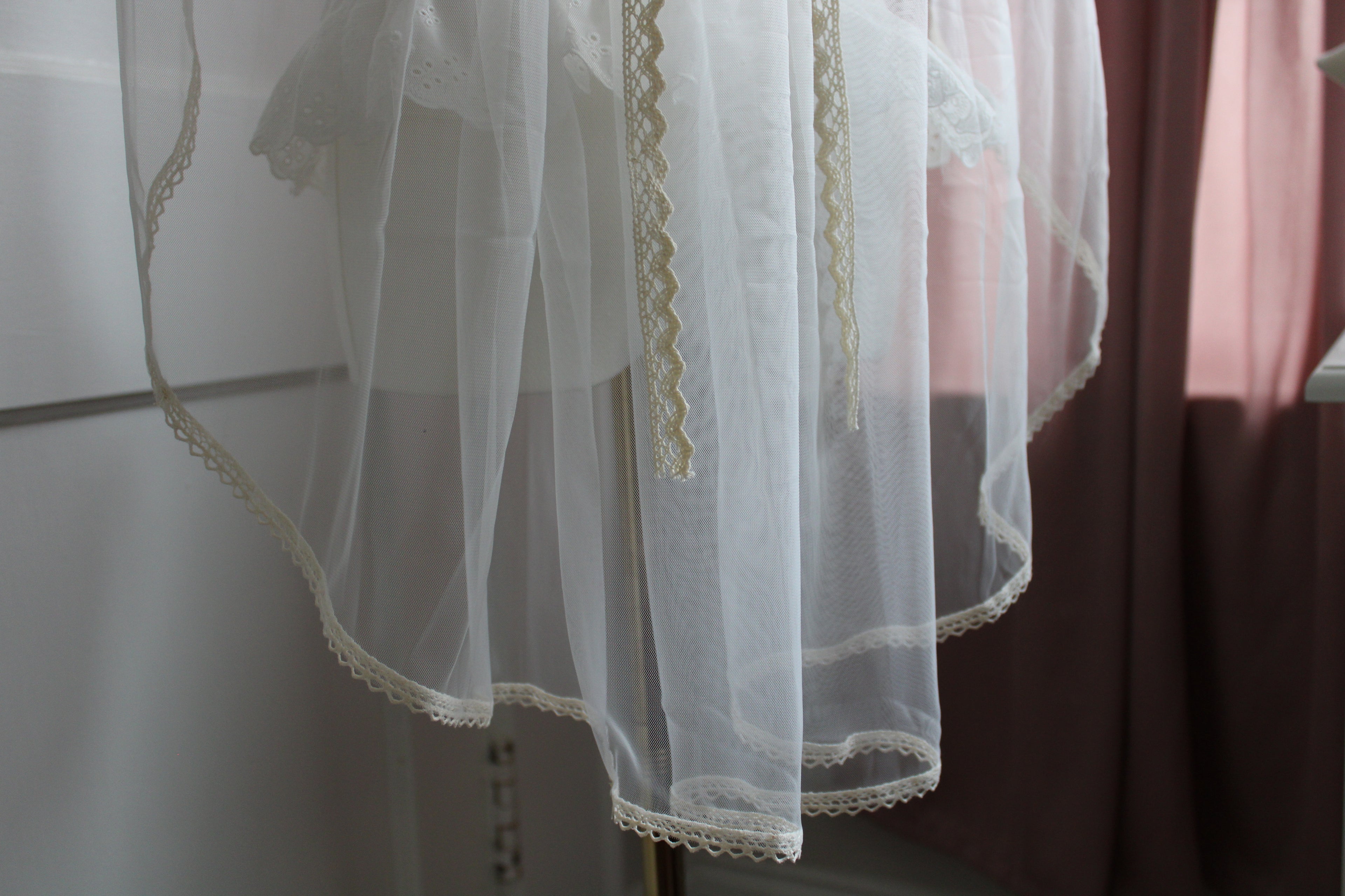 Flower crown veil