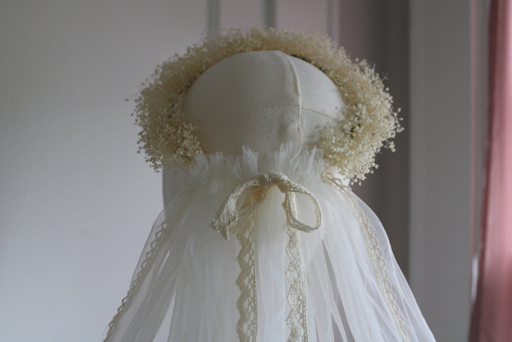 Flower crown veil