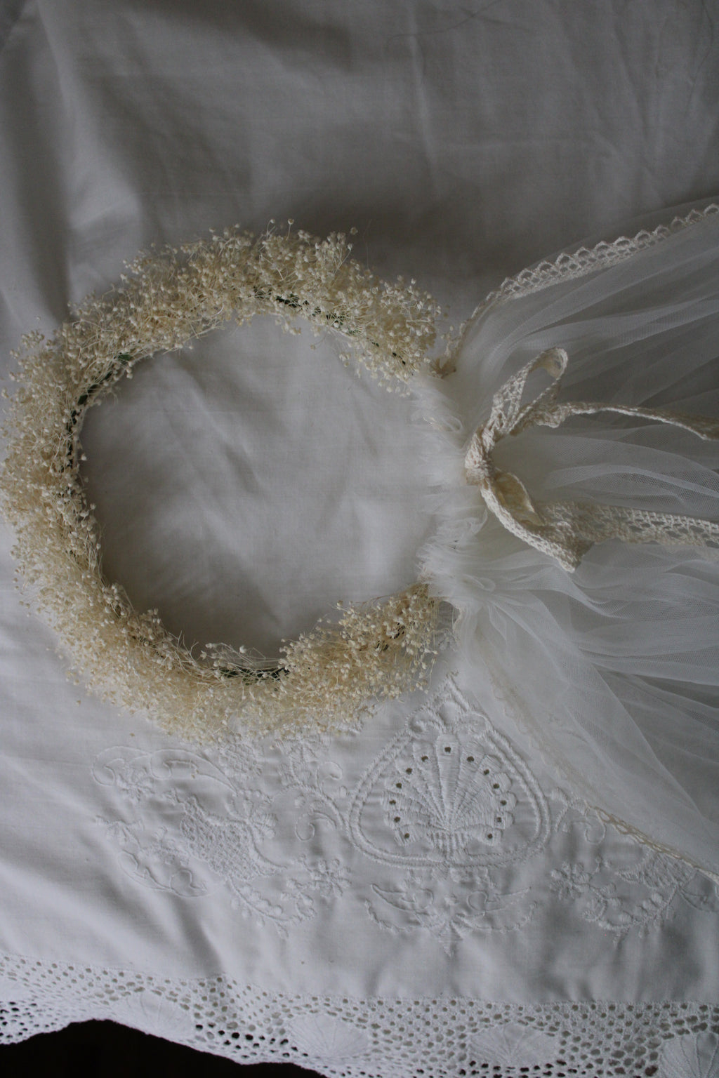 Flower crown veil